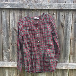 New vineyard vines plaid long sleeve top